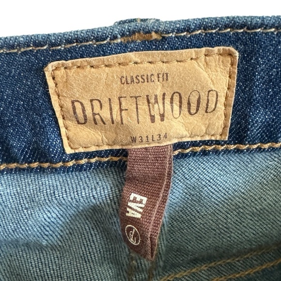 Driftwood Eva Raw Hem Floral Embroidery Jeans, Size 31 - Picture 6 of 10